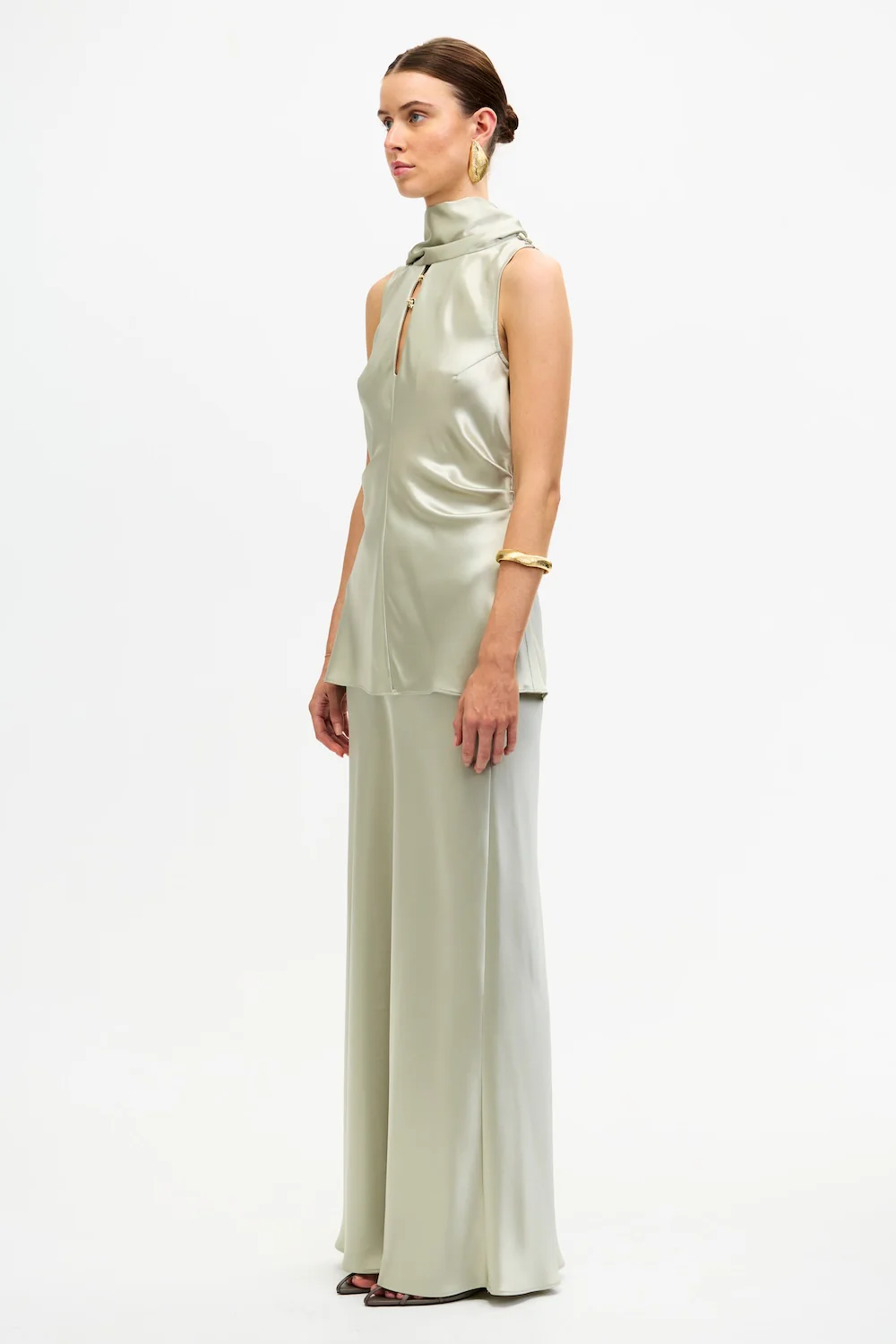 SHORTGREEN MAXI SKIRT - Image 2