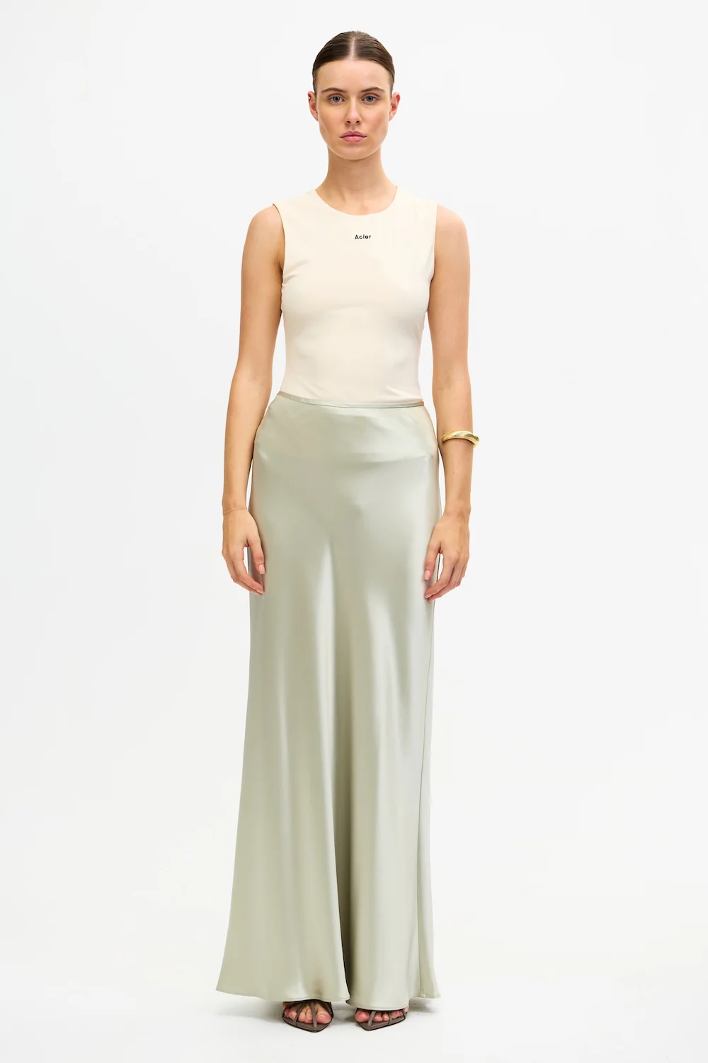 SHORTGREEN MAXI SKIRT - Image 4